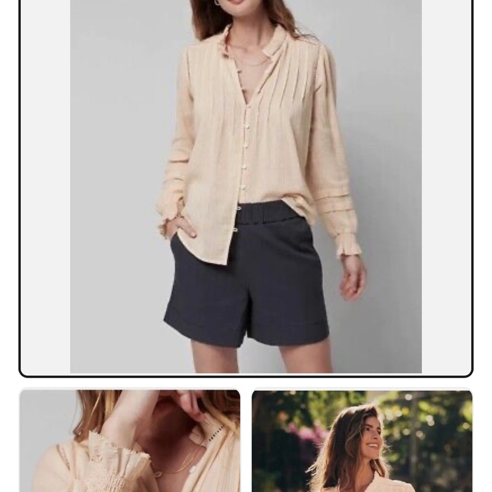 Faherty Organic Cotton Blouse - Picture 5 of 6